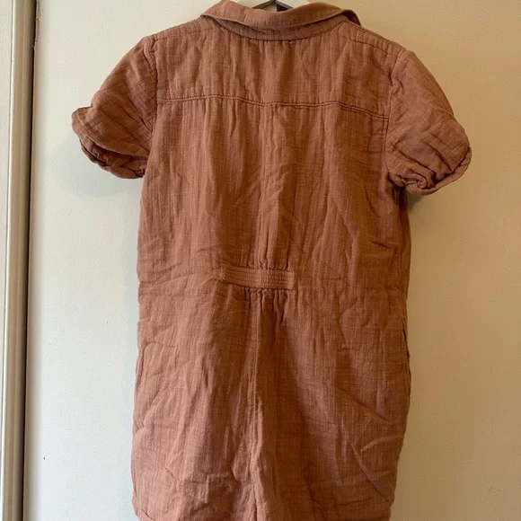 Aerie Terracotta Textured Romper - Picture 2 of 4